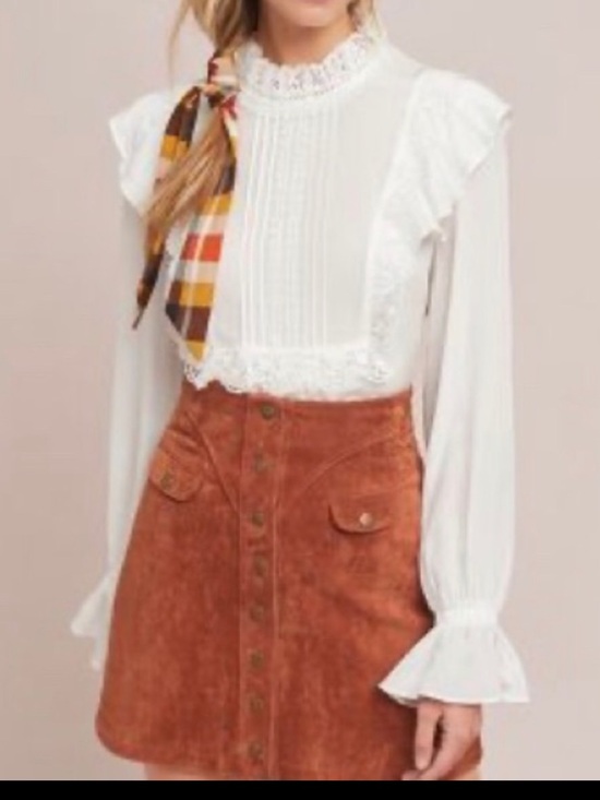 Anthropologie Tops - Anthropologie Harriet Ruffled Blouse